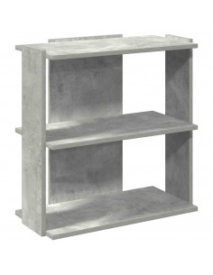 Libreria 3 Ripiani Grigio Cemento 60x30x60 cm Multistrato