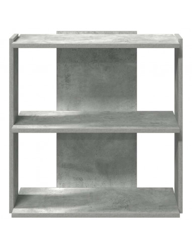 Libreria 3 Ripiani Grigio Cemento 60x30x60 cm Multistrato