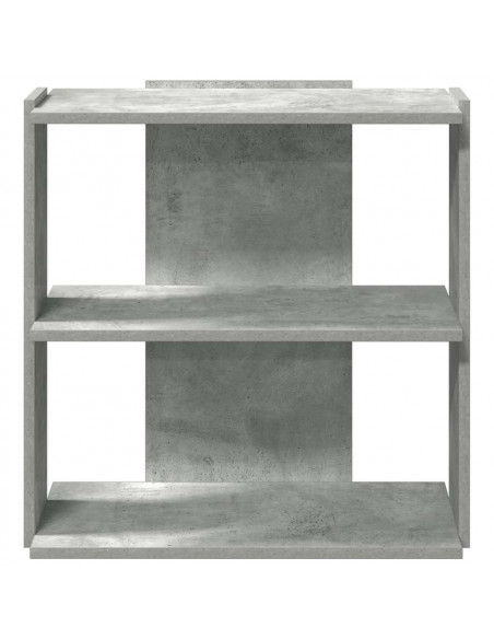 Libreria 3 Ripiani Grigio Cemento 60x30x60 cm Multistrato