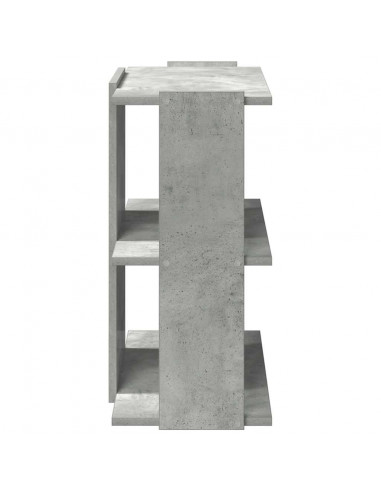 Libreria 3 Ripiani Grigio Cemento 60x30x60 cm Multistrato