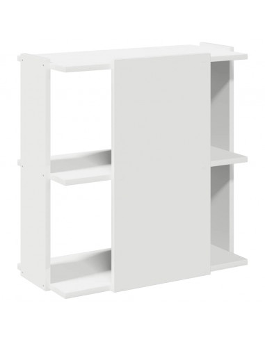 Libreria a 3 Ripiani Bianca 60x30x60 cm in Legno Multistrato