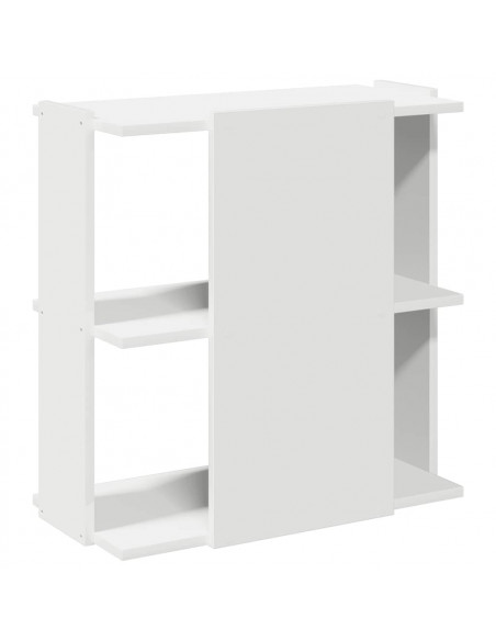 Libreria a 3 Ripiani Bianca 60x30x60 cm in Legno Multistrato