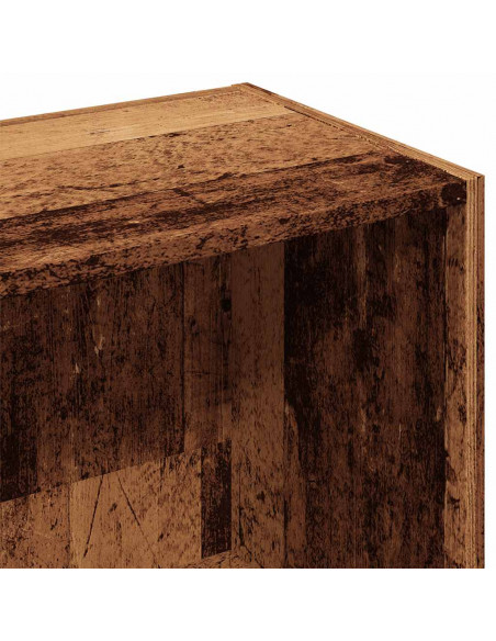 Libreria in Legno Antico 66x30x130 cm in Legno Multistrato