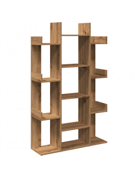 Libreria Rovere Artigianale 86x25,5x140 cm Legno Multistrato