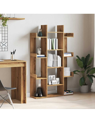 Libreria Rovere Artigianale 86x25,5x140 cm Legno Multistrato