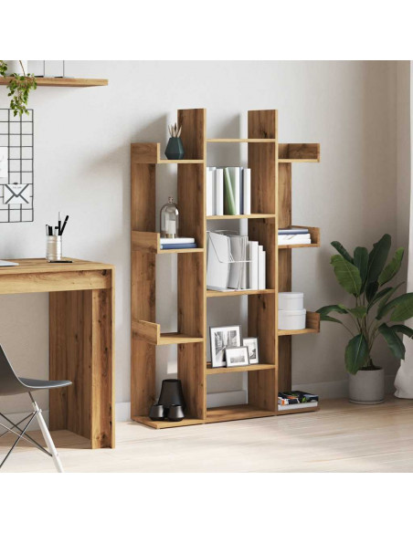 Libreria Rovere Artigianale 86x25,5x140 cm Legno Multistrato