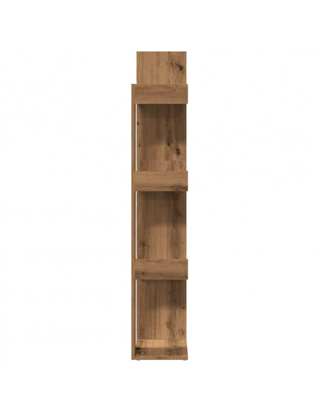 Libreria Rovere Artigianale 86x25,5x140 cm Legno Multistrato