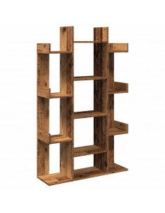 Libreria Legno Antico 86x25,5x140 cm in Legno Multistrato