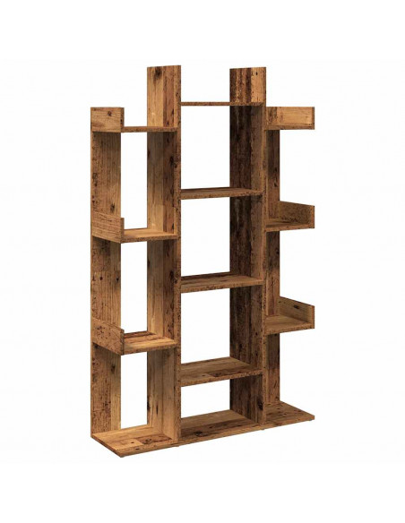 Libreria Legno Antico 86x25,5x140 cm in Legno Multistrato