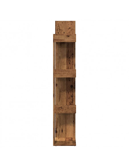 Libreria Legno Antico 86x25,5x140 cm in Legno Multistrato