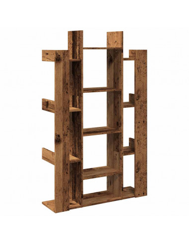 Libreria Legno Antico 86x25,5x140 cm in Legno Multistrato