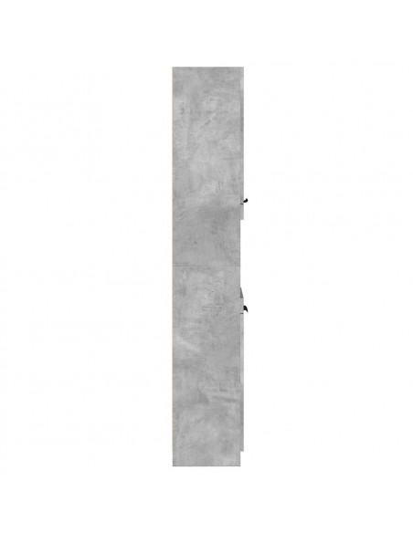 Mobile da Bagno Grigio Cemento 32x34x188,5 cm Legno Multistrato