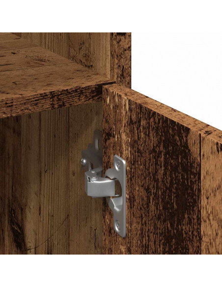 Mobile da Bagno Legno Antico 30x30x179 cm in Legno Multistrato