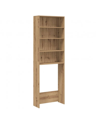 Mobile per Lavatrice Rovere Artigianale 64x24x190 cm