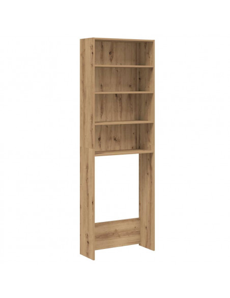 Mobile per Lavatrice Rovere Artigianale 64x24x190 cm