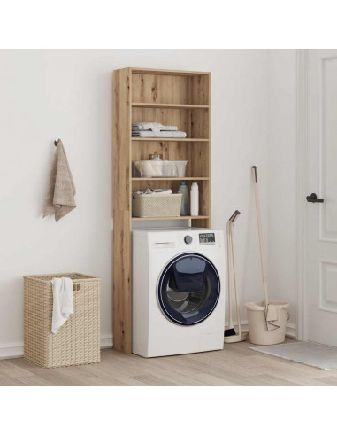 Mobile per Lavatrice Rovere Artigianale 64x24x190 cm