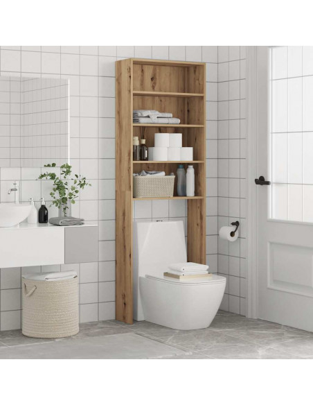 Mobile per Lavatrice Rovere Artigianale 64x24x190 cm