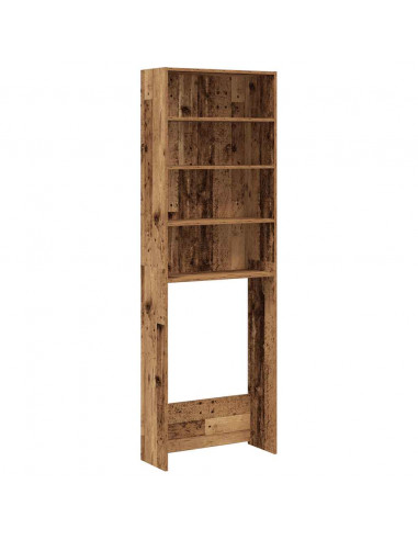Mobile per Lavatrice Legno Antico 64x24x190 cm