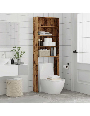 Mobile per Lavatrice Legno Antico 64x24x190 cm