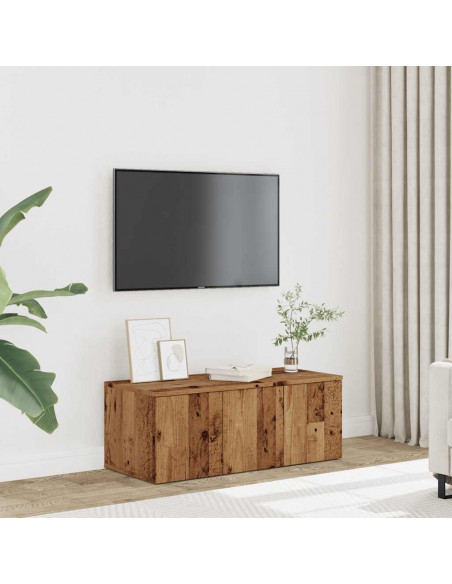 Mobile Porta TV Legno Vecchio 80x34x30 cm in Legno Multistrato