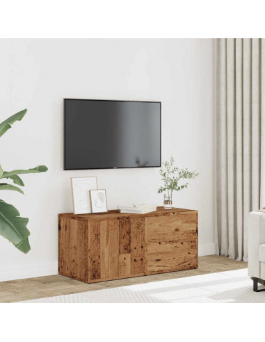 Mobile Porta TV Legno Antico 80x34x35,5 cm Legno Multistrato