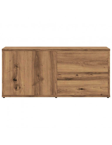 Mobile Porta TV Rovere Artigianale 80x34x35,5 cm Truciolato