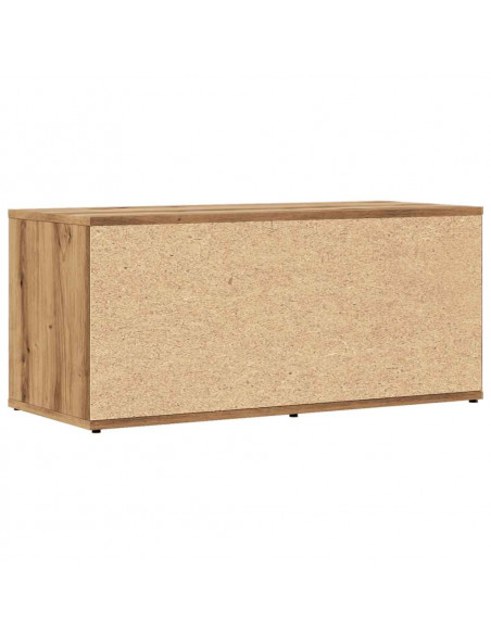 Mobile Porta TV Rovere Artigianale 80x34x35,5 cm Truciolato