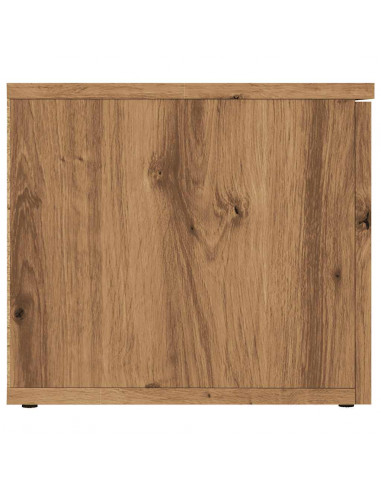 Mobile Porta TV Rovere Artigianale 80x34x30 cm Truciolato