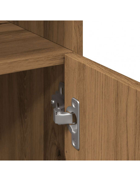 Mobiletto da Bagno Rovere Artigianale Legno Multistrato