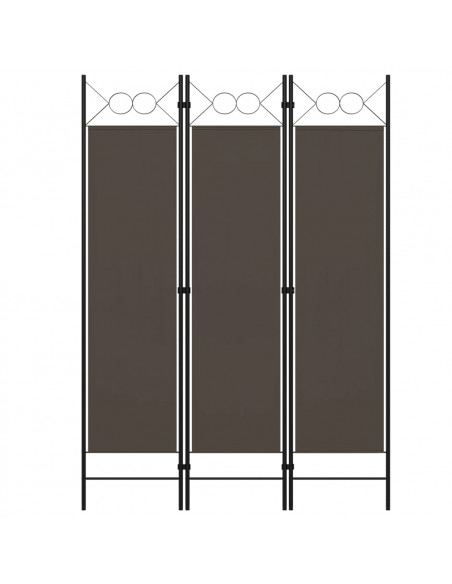 Paravento a 3 Pannelli Antracite 120x180 cm