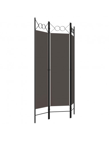 Paravento a 3 Pannelli Antracite 120x180 cm