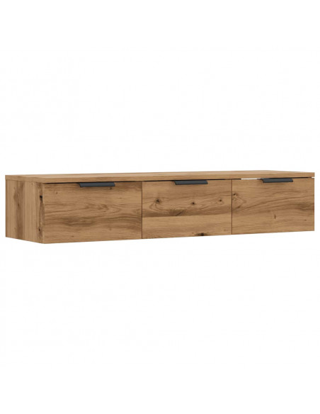 Armadietto a Muro Rovere Artigianale 102x30x20 cm in Truciolato