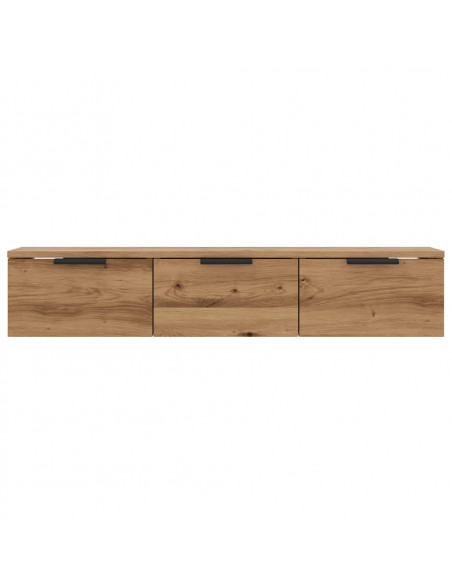 Armadietto a Muro Rovere Artigianale 102x30x20 cm in Truciolato