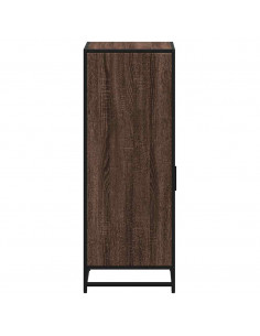 Armadietto Bagno Rovere Marrone 35x37,5x100cm Legno Multistrato