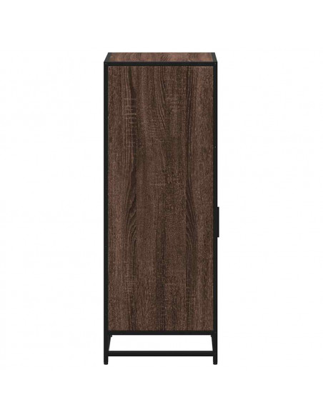 Armadietto Bagno Rovere Marrone 35x37,5x100cm Legno Multistrato