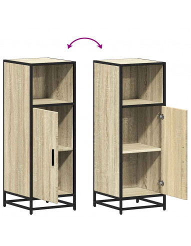 Armadietto Bagno Rovere Sonoma 35x37,5x100 cm Legno Multistrato