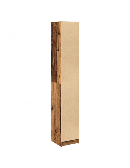 Armadietto Bagno Legno Antico 32x34x188,5 cm Legno Multistrato