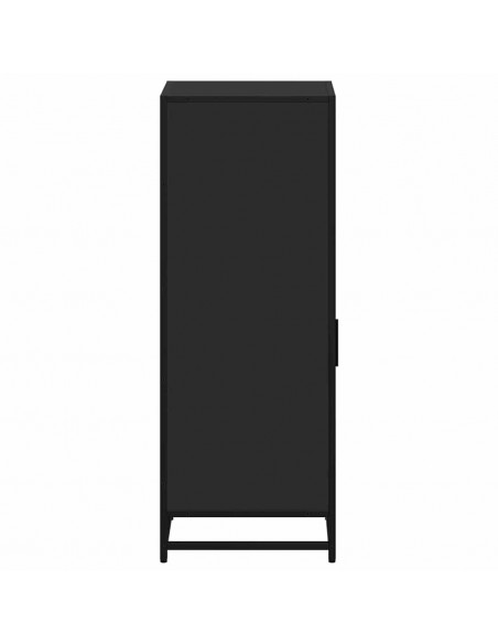Armadietto da Bagno Nero 35x37,5x100 cm in Legno Multistrato