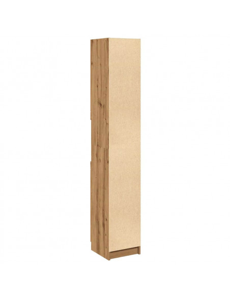 Armadietto da Bagno Rovere Artigianale 32x34x188,5cm Truciolato