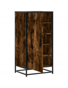 Scarpiera Rovere Fumo 48x38x97,5 cm in Legno Multistrato
