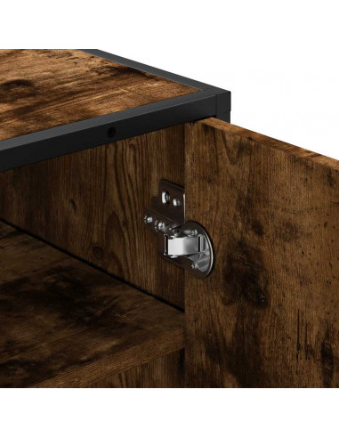 Scarpiera Rovere Fumo 48x38x97,5 cm in Legno Multistrato