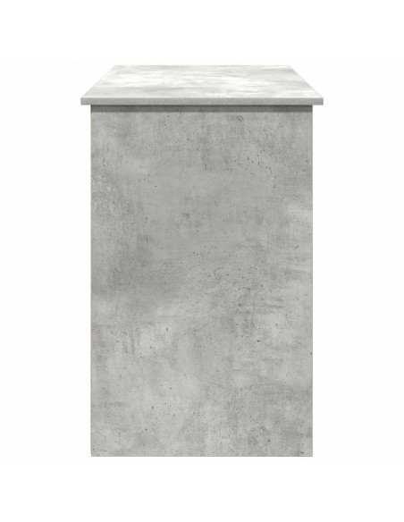 Scrivania Grigio Cemento 102x50x75 cm in Legno Multistrato