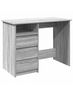 Scrivania Grigio Sonoma 102x50x75 cm in Legno Multistrato