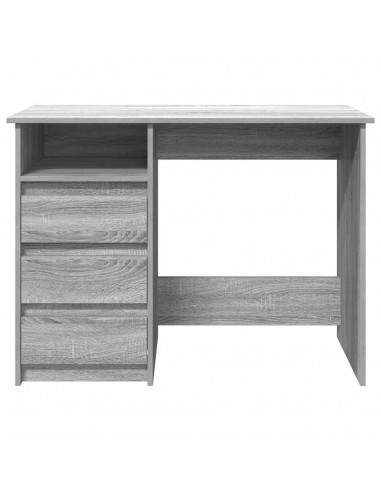 Scrivania Grigio Sonoma 102x50x75 cm in Legno Multistrato