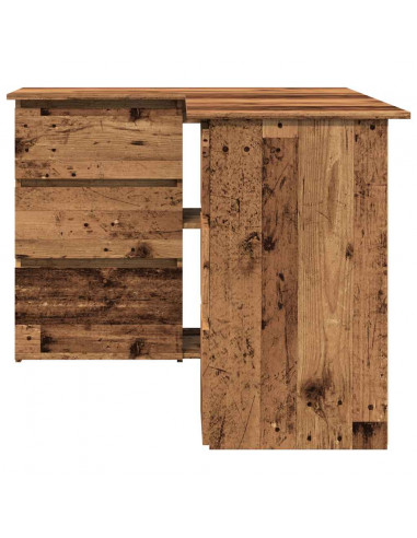 Scrivania ad Angolo Legno Vecchio 145x100x76 cm Truciolato