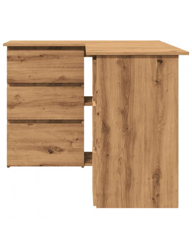 Scrivania Angolo Rovere Artigianale 145x100x76 cm Truciolato