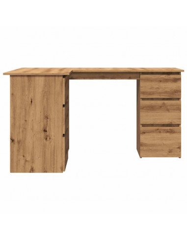 Scrivania Angolo Rovere Artigianale 145x100x76 cm Truciolato