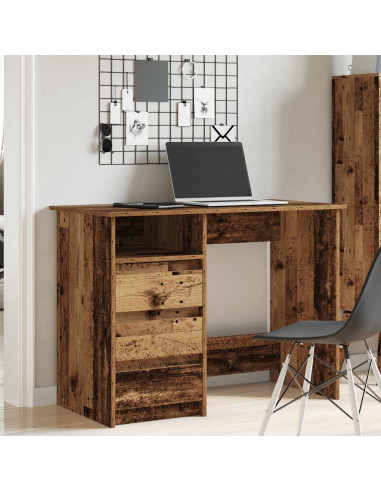 Scrivania Legno Antico 102x50x75 cm in Legno Multistrato