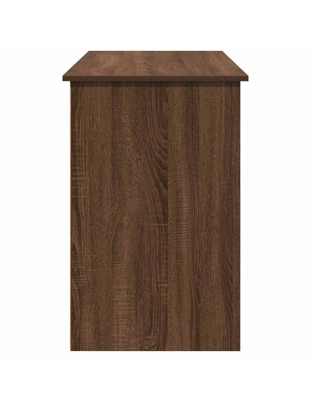 Scrivania Rovere Marrone 102x50x75 cm in Legno Multistrato