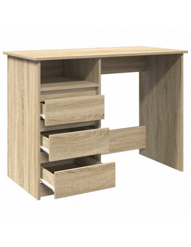 Scrivania Rovere Sonoma 102x50x75 cm in Legno Multistrato